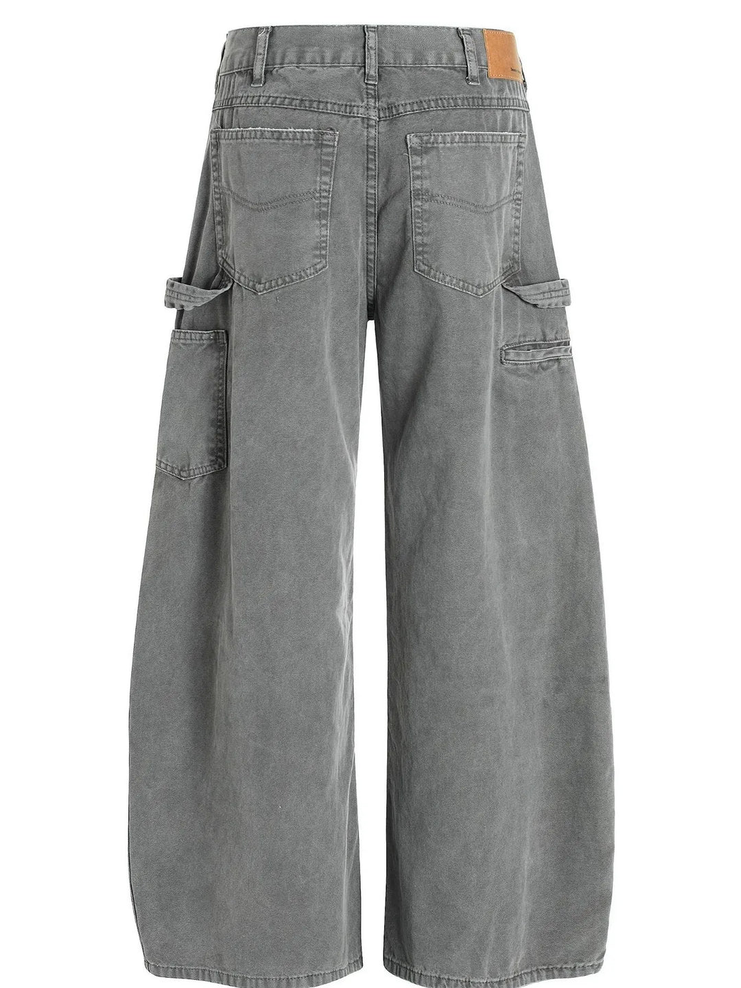 Men's Washed Distressed Curved Jeans
