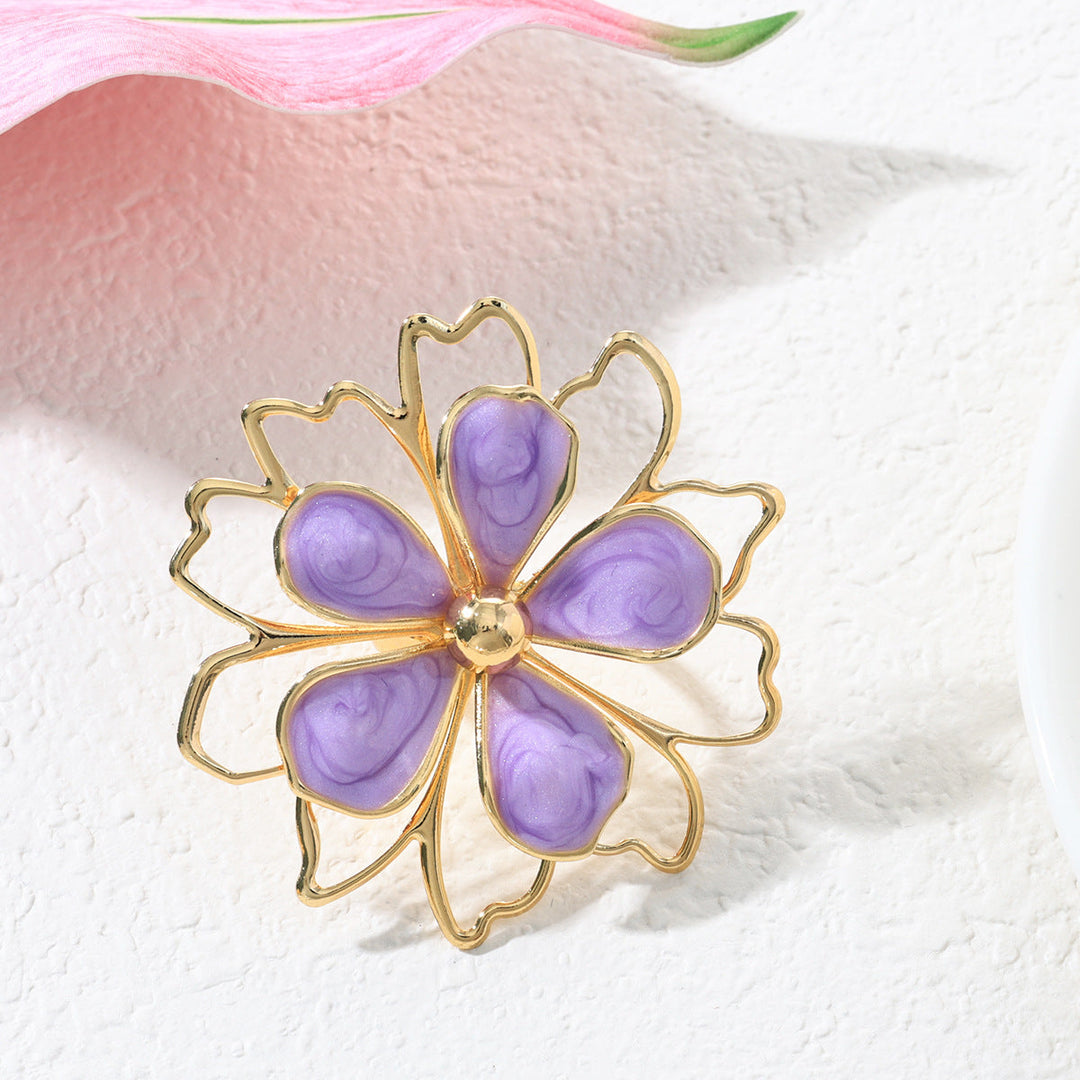 Three-dimensional Flower Ring Bracelet