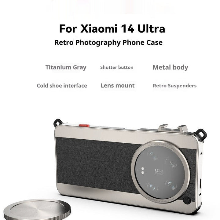 Metal Xiaomi Camera Case Retro Classic Photography Phone Case