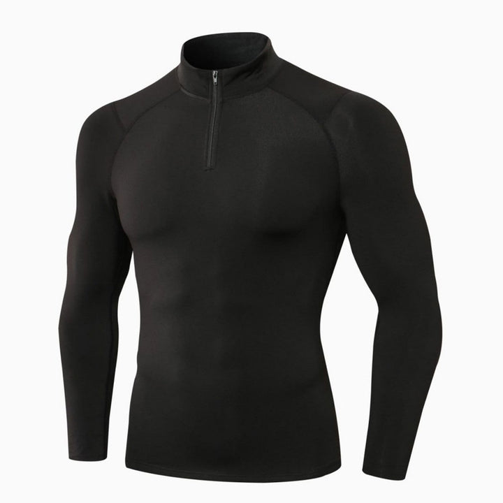 Mens Zip-up Lightweight Stand-collar Long-sleeve