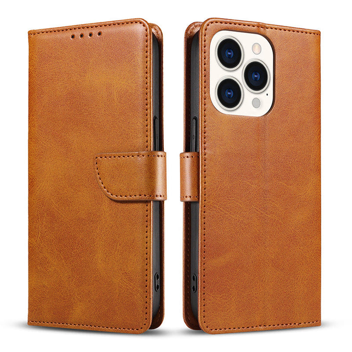 Cow Pattern Flip Phone Case
