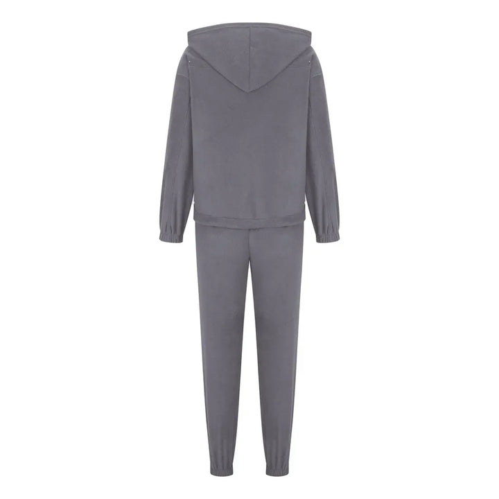 Zip Up Long Sleeve Hoodie and Joggers Set