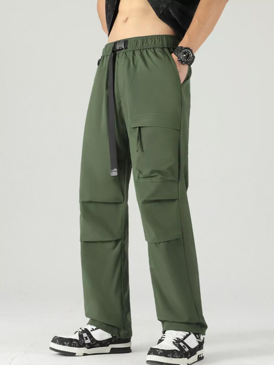 Men's Plus Size Loose Fit Cargo Pants
