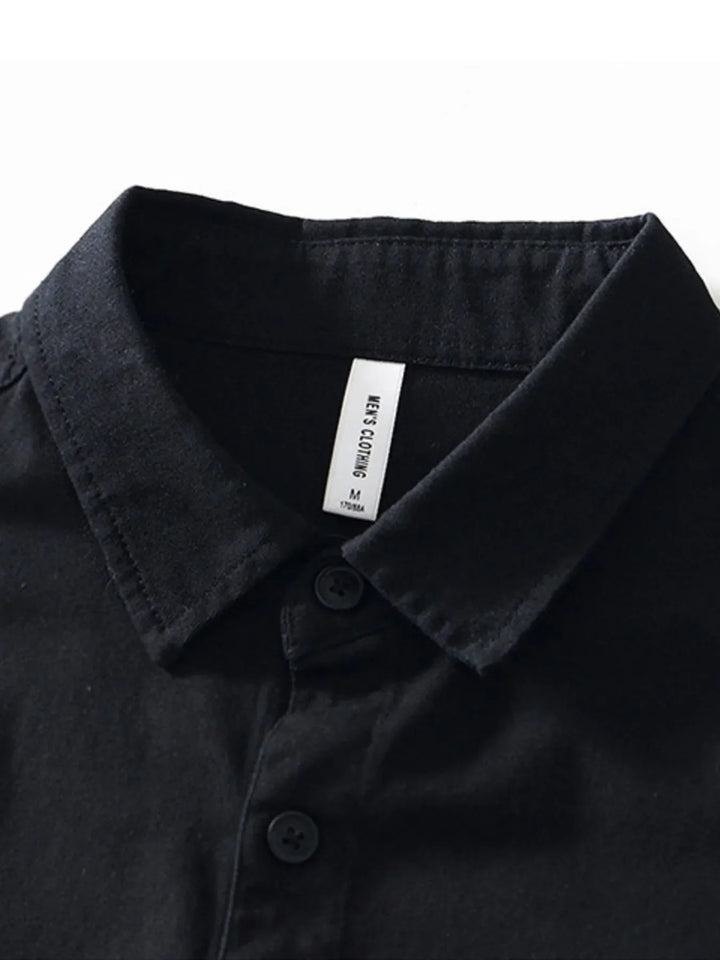 Men's Plus Size Color Block Button Up Shirt
