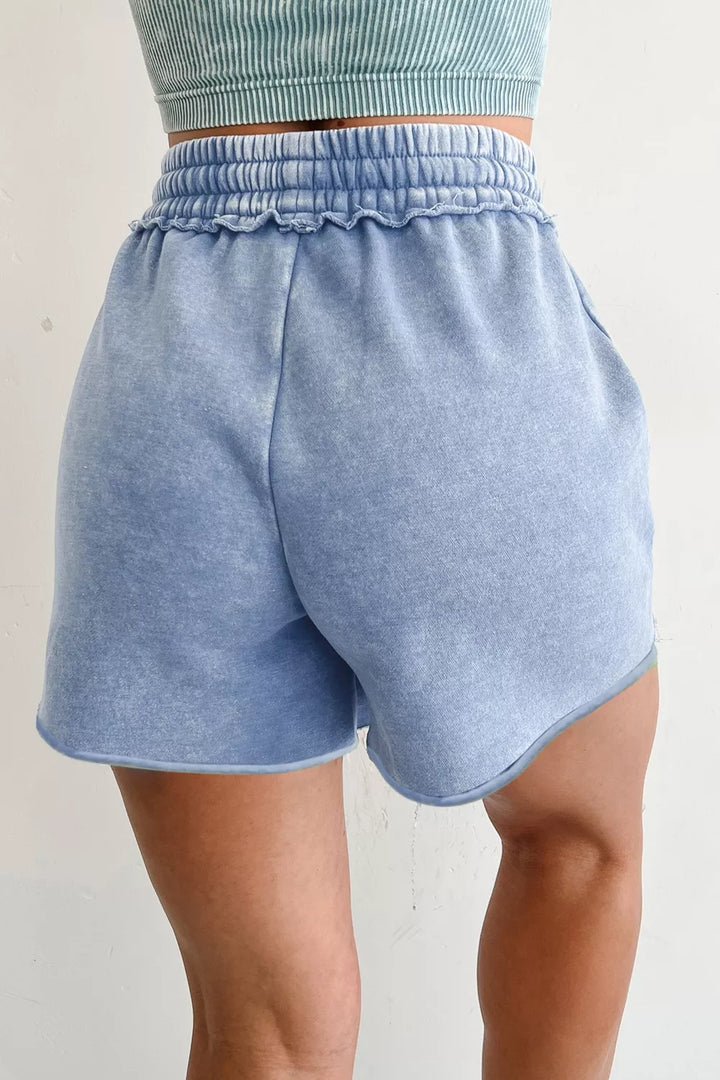 Drawstring Shorts with Pockets