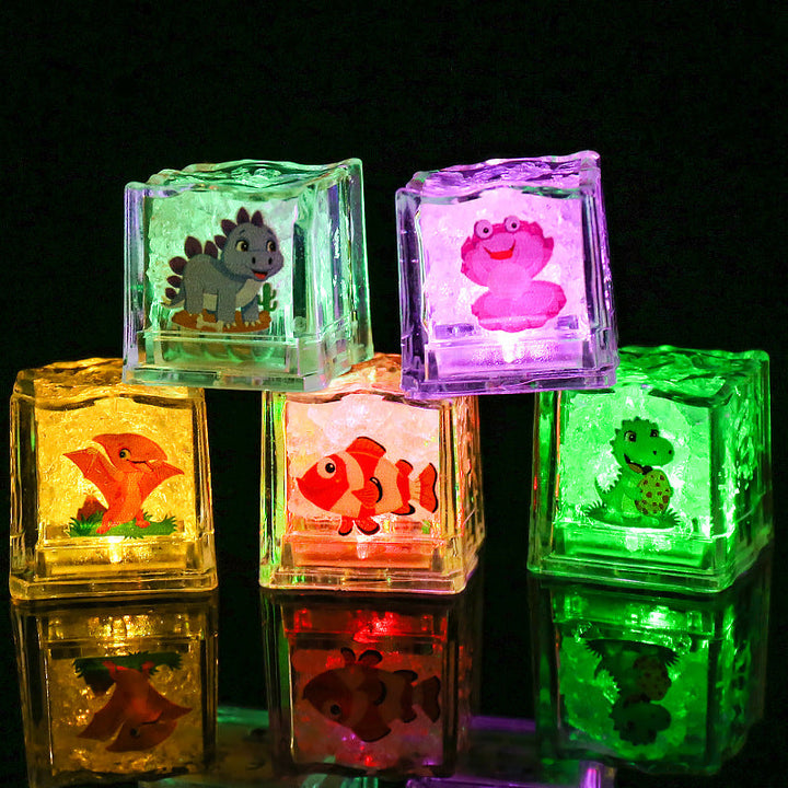 LED Colorful Sensing Flashing Ice Cube Light