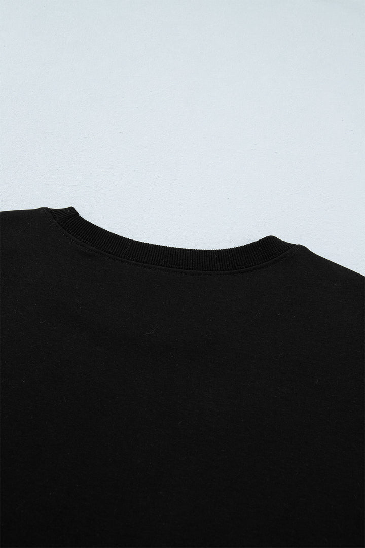 Black Casual Solid Short Sleeve Top with Metal Button Details Key Features