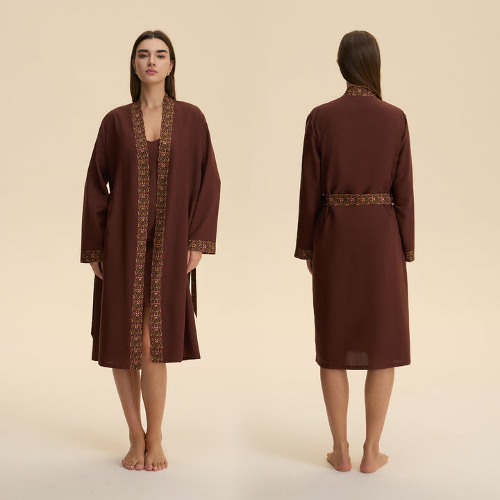 Loose Casual Middle Eastern-style Single Nightgown For Couples Long Cloud-shaped Cotton Loungewear