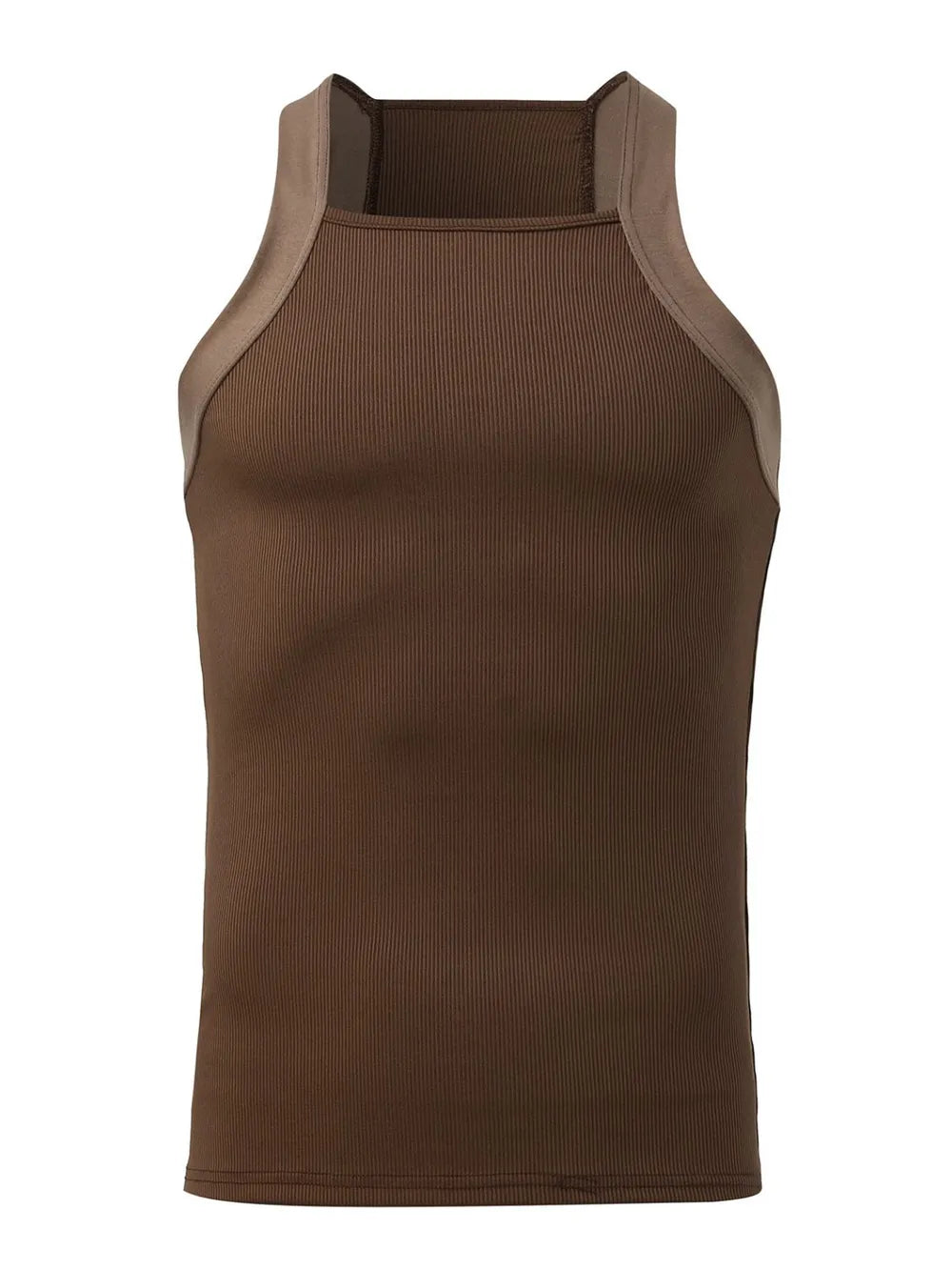 Men's Full Size Square Neck Wide Strap Tank Plus Size