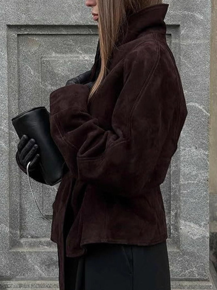 Tie Waist Vintage Style Jacket