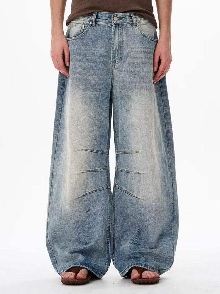 Men's Full Size Wide Leg Jeans Plus Size