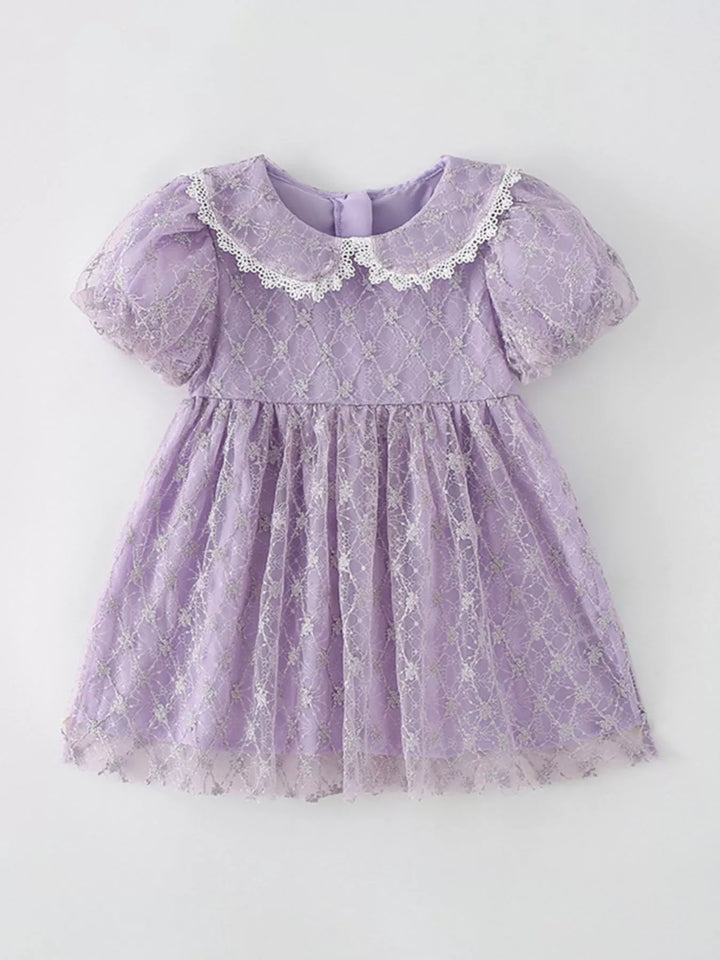 Children's Lace Peter Pan Collar Dress