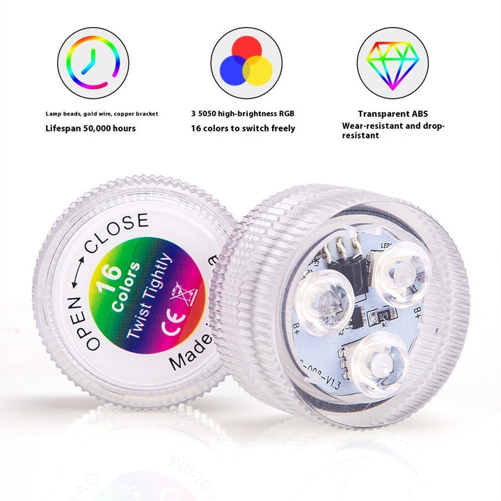 Led Waterproof Remote Control Fish Tank Diving Light