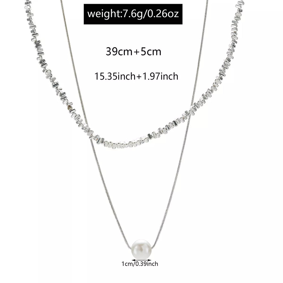 Double Layered Pearl Necklace