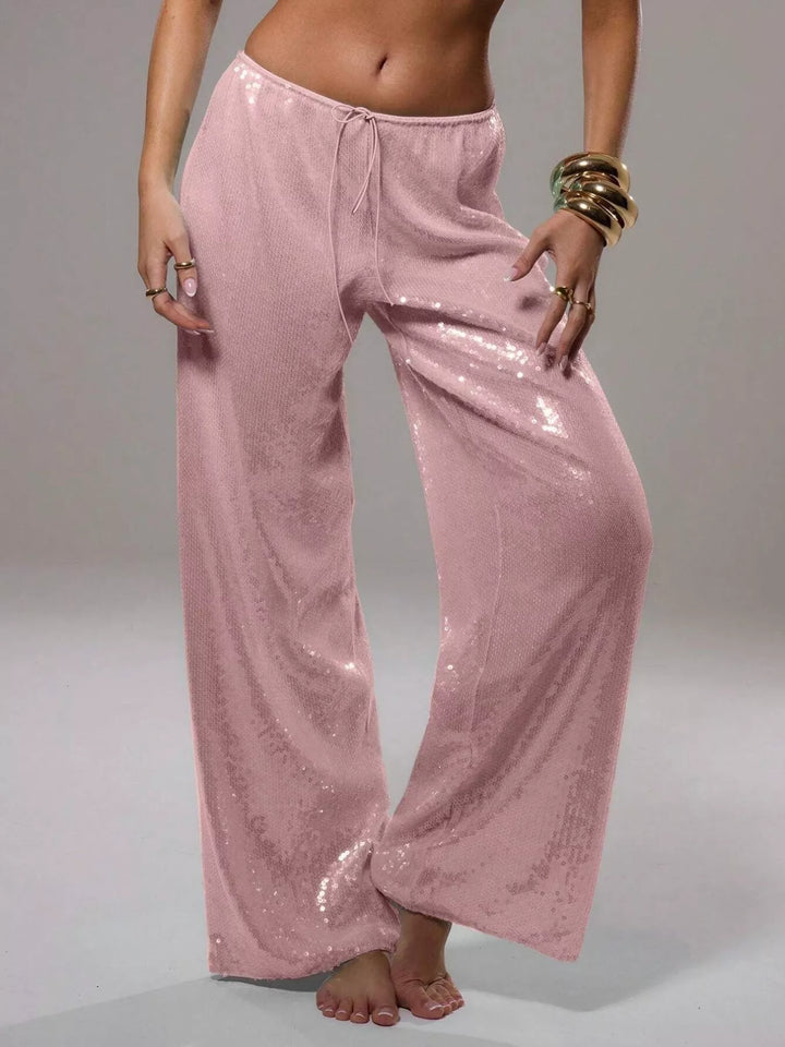 Sequin Wide Leg Pants