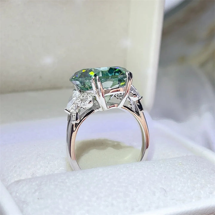 10 Carat Moissanite 925 Sterling Silver Ring