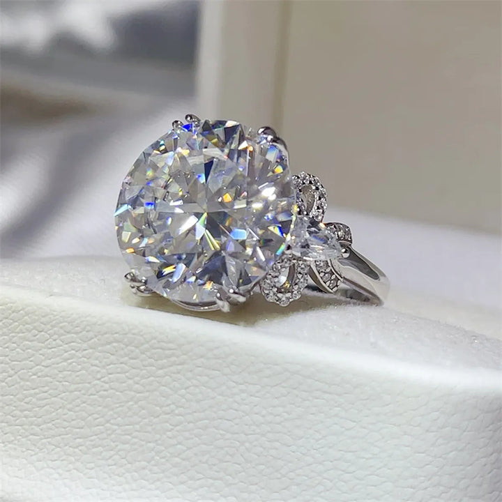 10 Carat Moissanite 925 Sterling Silver Ring