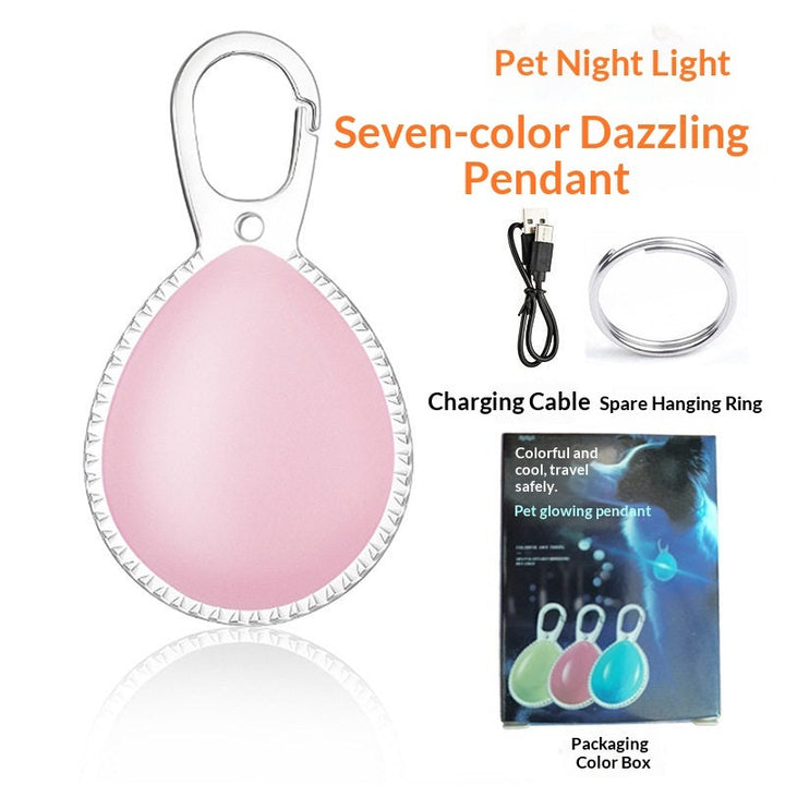 Nighttime Dog-Walking Pendant Light A Tiny Anti-Lost Accessory For Your Furry Friend