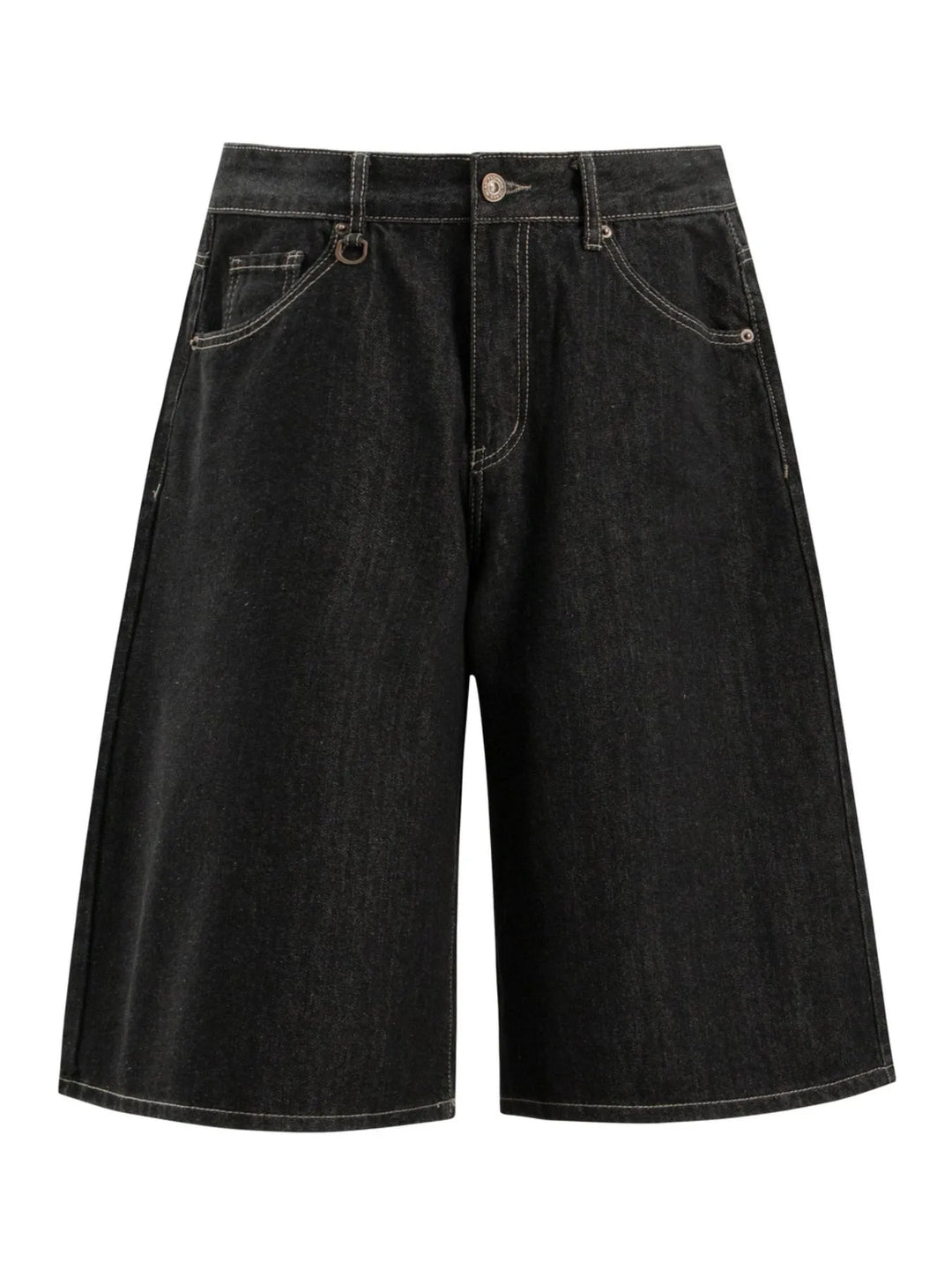 Men's Pocketed Loose Fit Denim Shorts