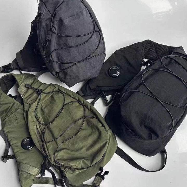 Street-style Mens Large-capacity Chest Bag Cool And Personalized CP Design