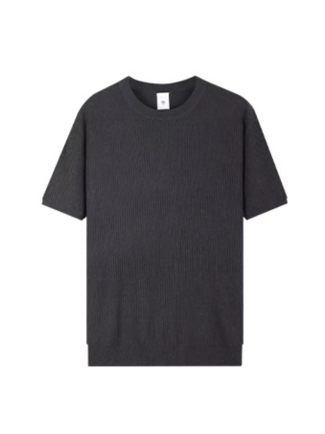 Men's Plus Size Ribbed Knit Relaxed Fit T-Shirt