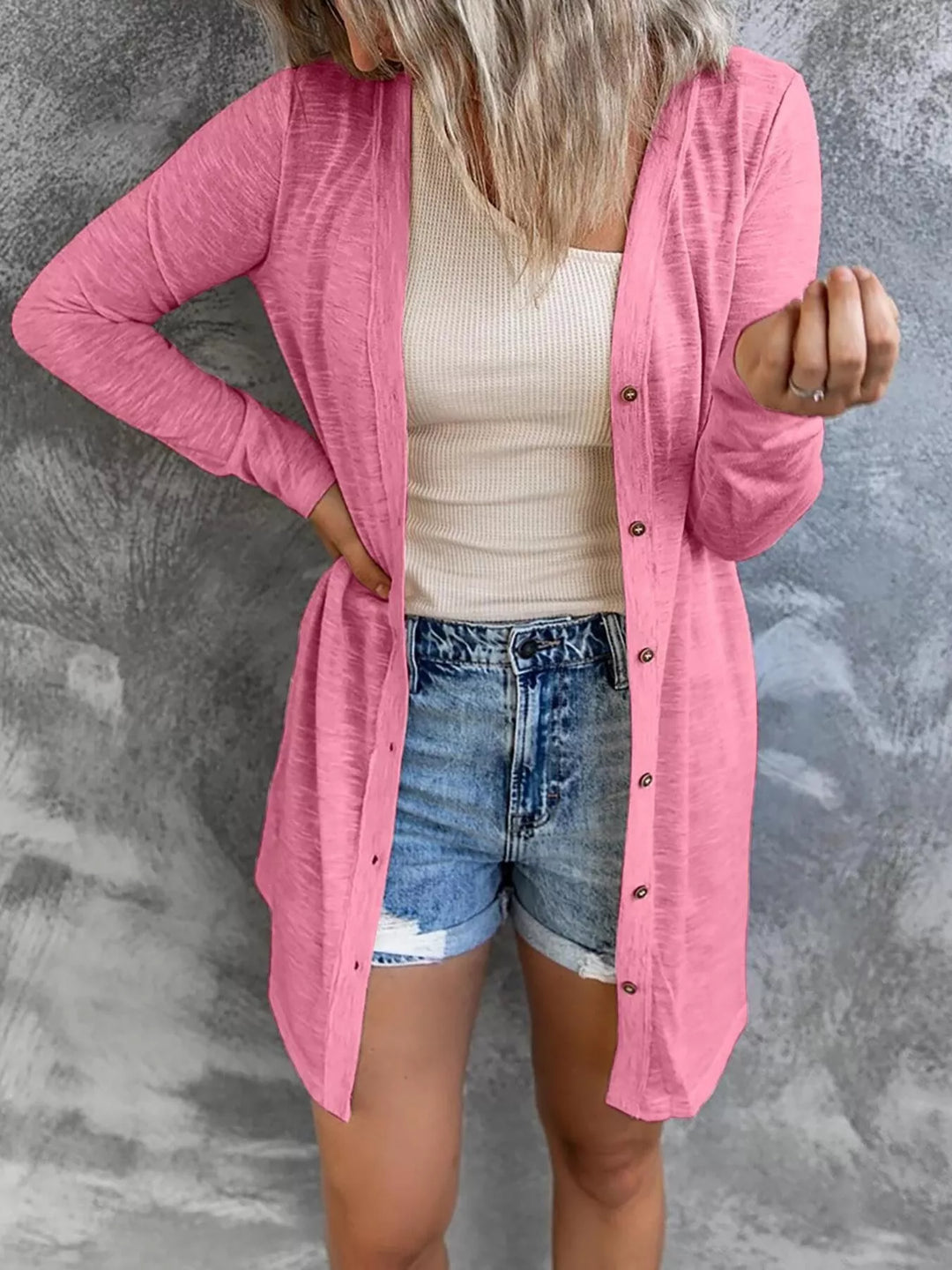 Lightweight Button-Down Cardigan