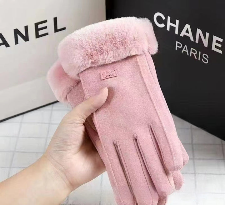 Gloves Autumn And Winter Outdoor Keep Warm Velvet Cold Protection Cycling