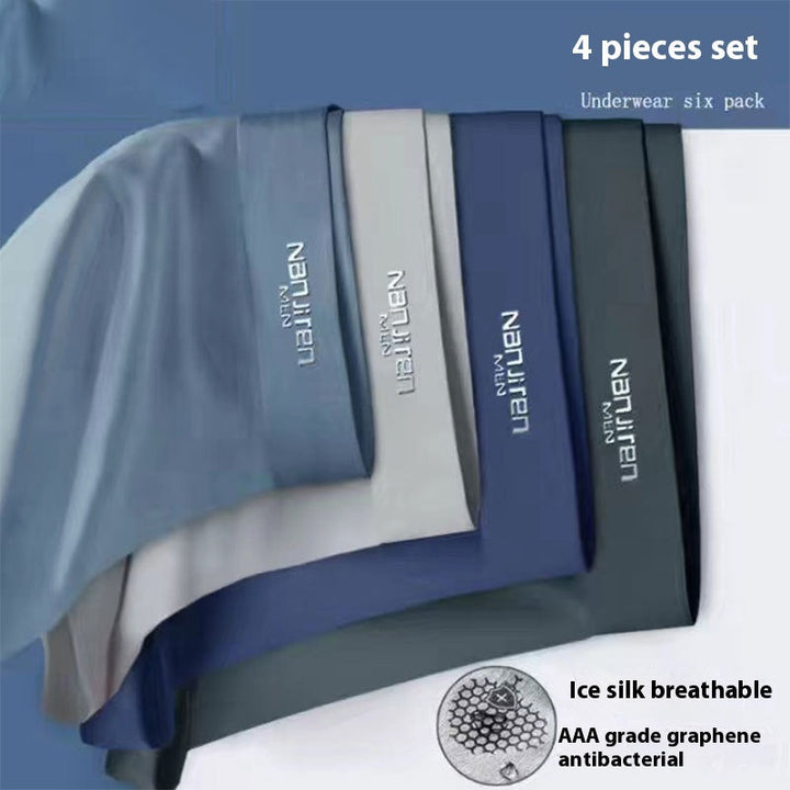 Ice Silk Men's Boyshorts Graphene Antibacterial