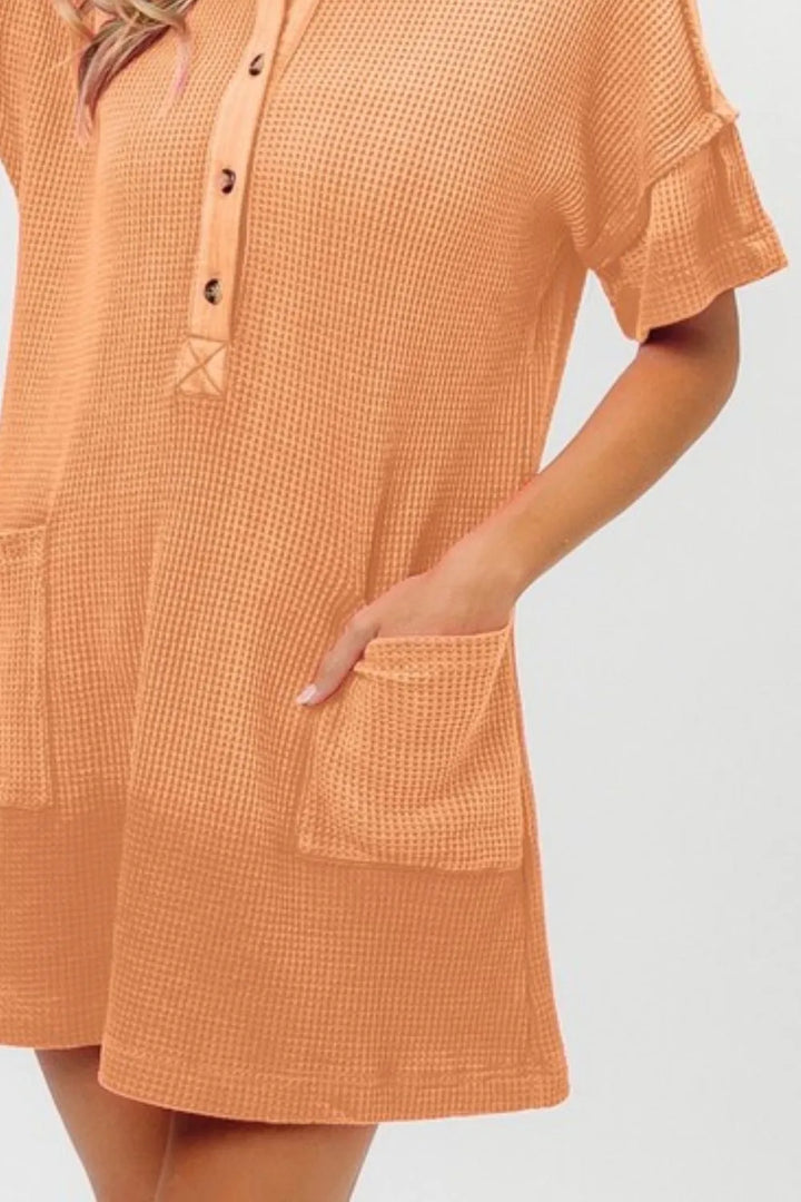 BiBi Dip Dye Mineral Washed Knit Dress