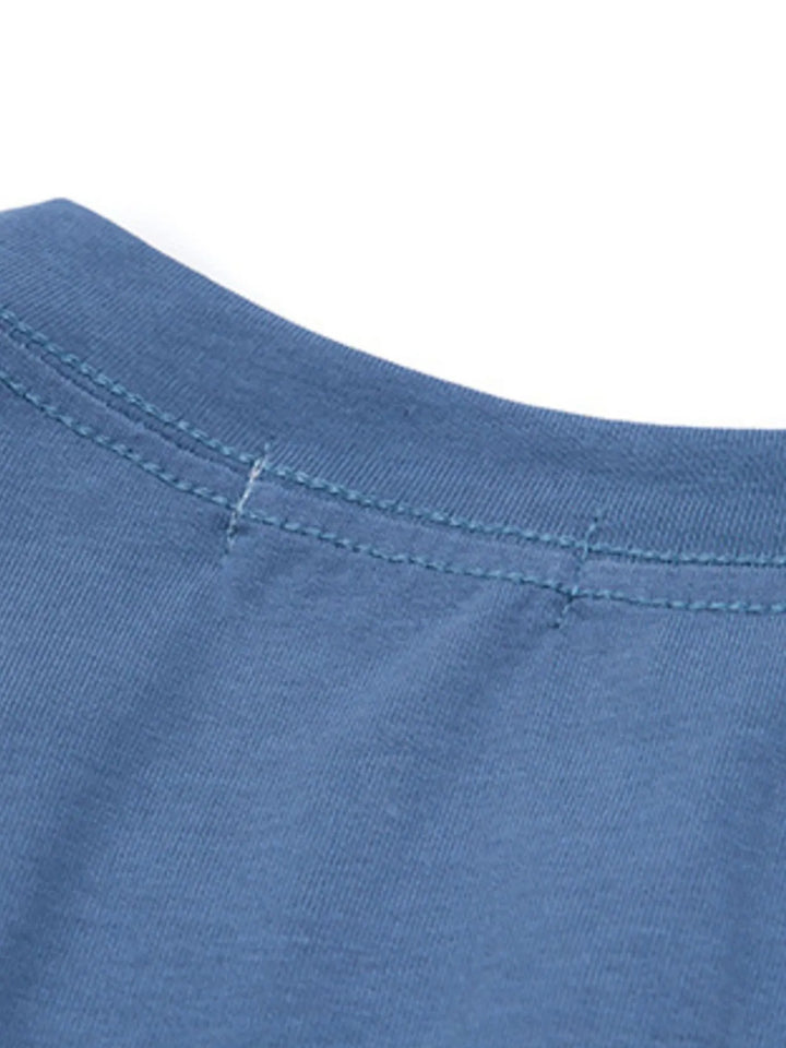 Men's Letter Graphic Round Neck Oversized T-Shirt