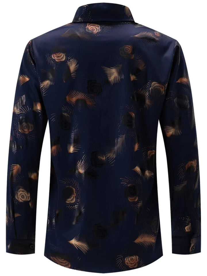 Men's Full Size Button Up Long Sleeve Shirt Plus Size