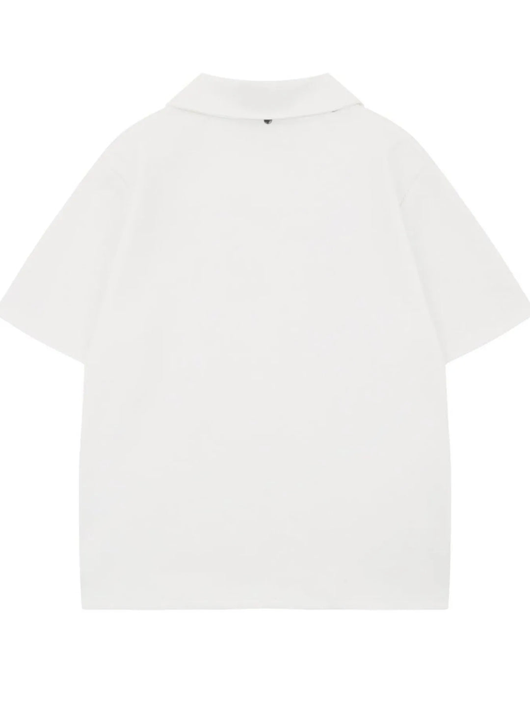Men's Detachable Collar Short Sleeve Top