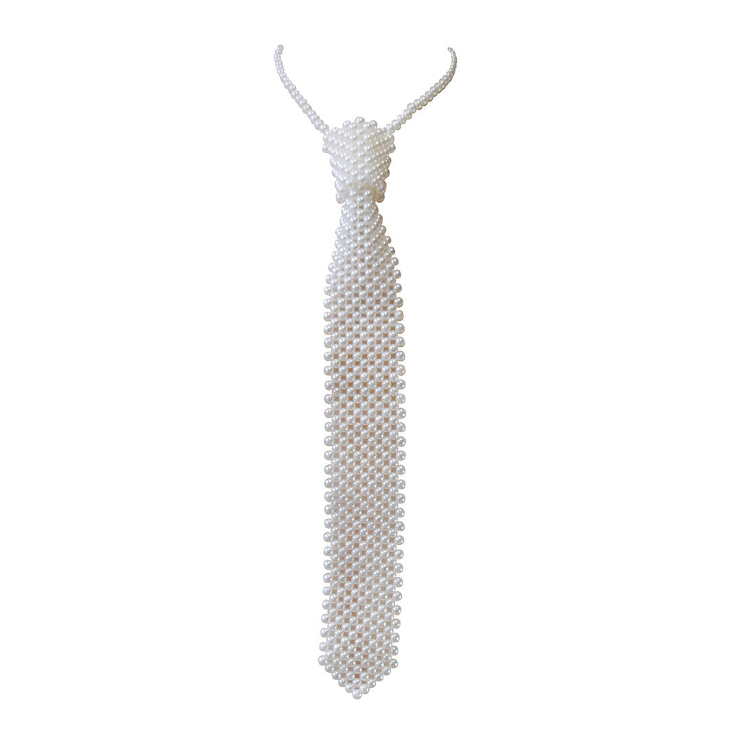 Pearl Tie Body Chains Hollow Out Handmade Retro