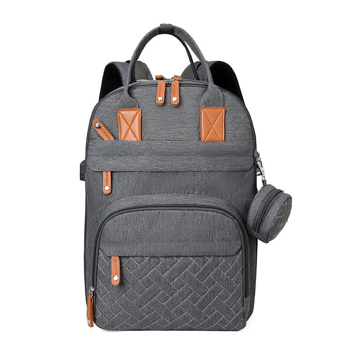 Multi-functional USB-charging Stroller Bag With Separate Dry And Wet Compartments