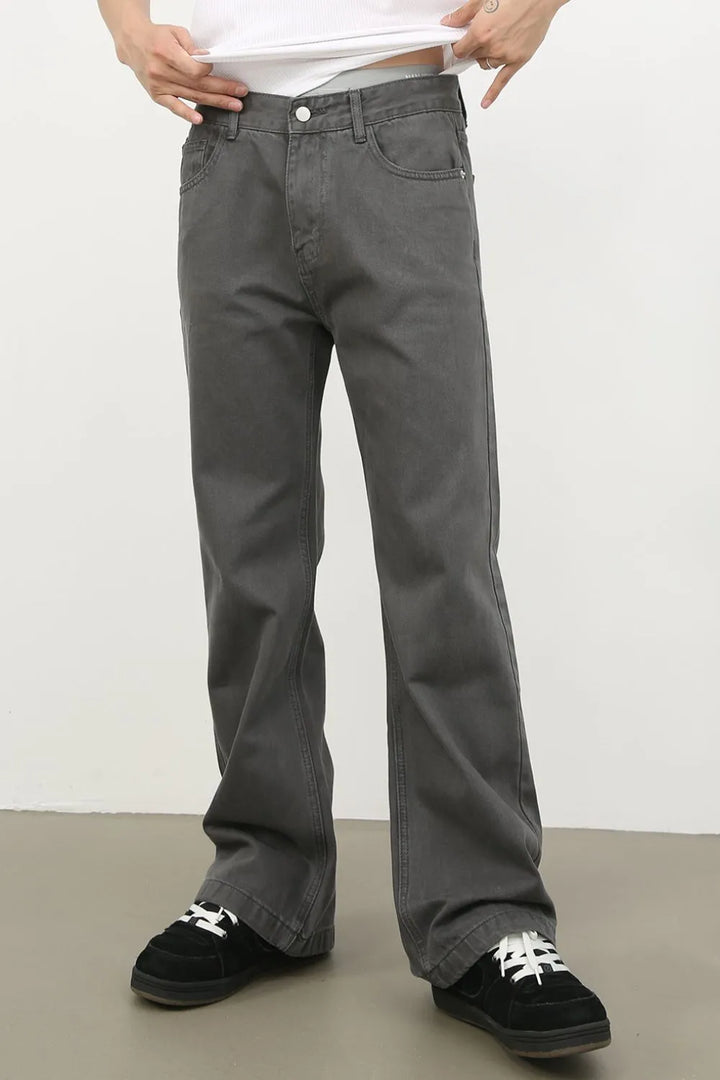 Men's Mid Rise Jeans with Pockets
