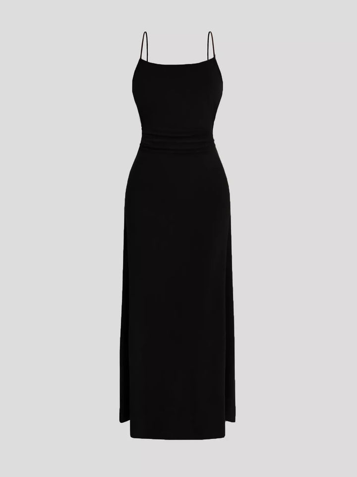 Solid Color Cami Dress & Shrug Set