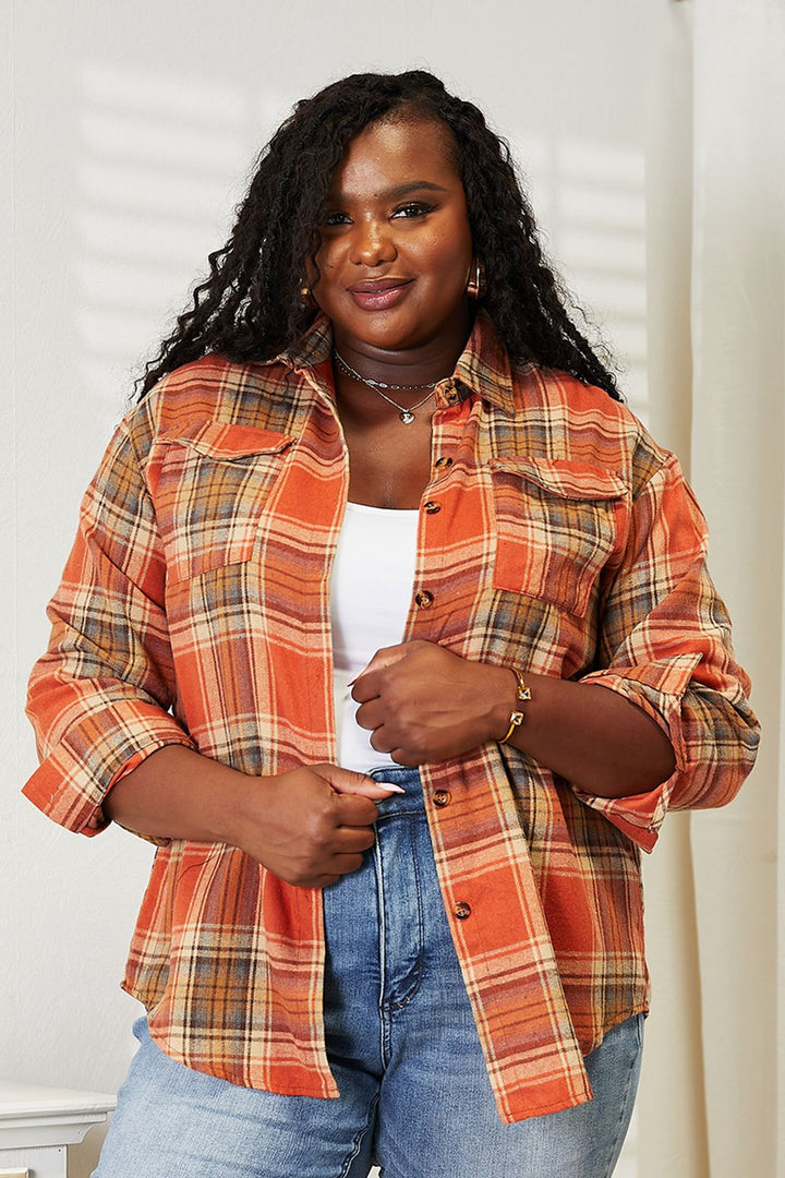 Oversized Plaid Shirt Women