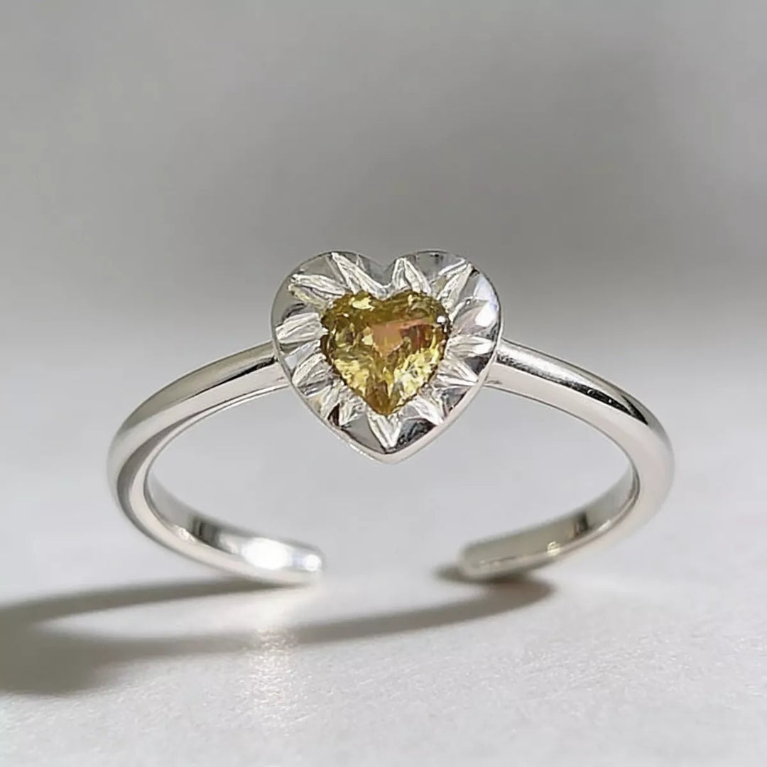 Heart-Shaped Open Ring
