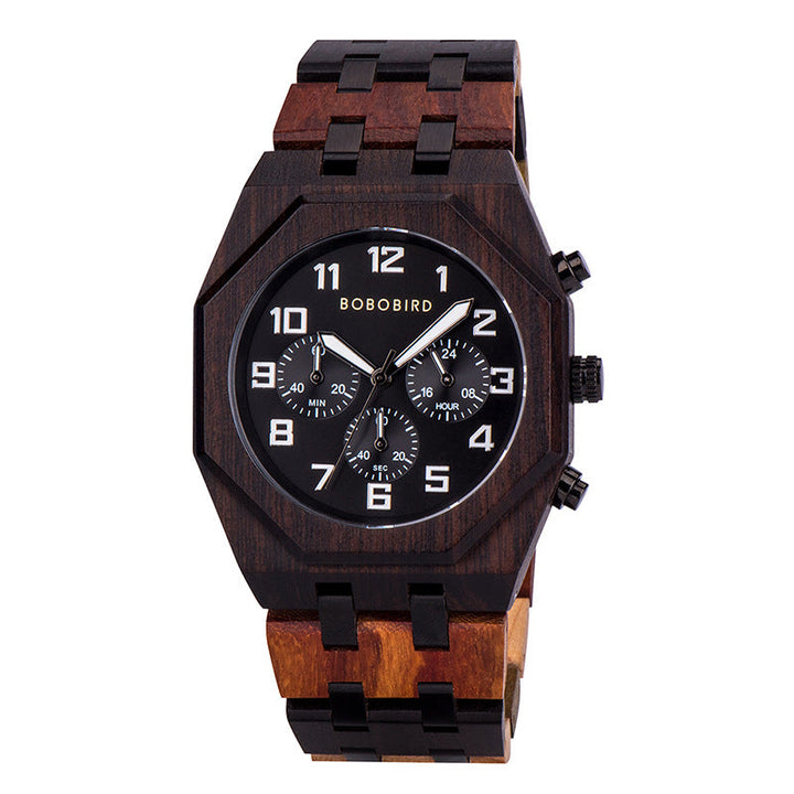 Wooden Watch T92 Quartz Decoration