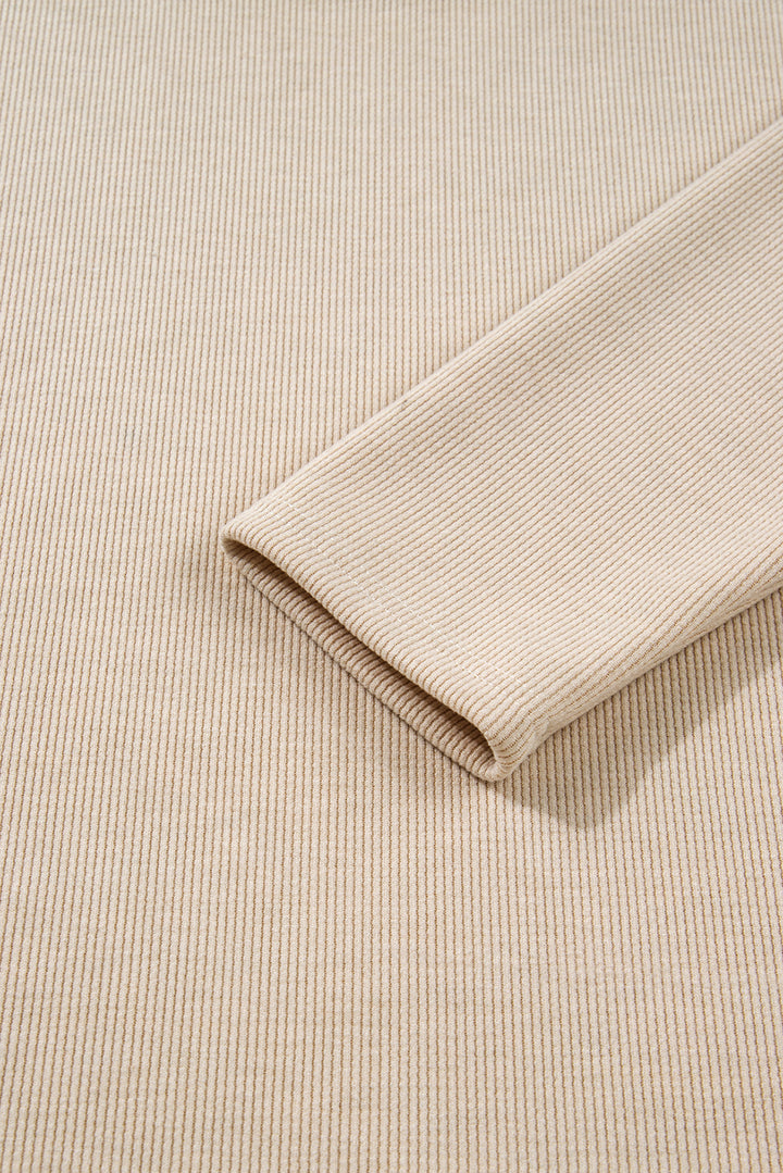 Jet Stream Lace Drawstring Pullover Hoodie and High Waist Pants Corduroy Suit