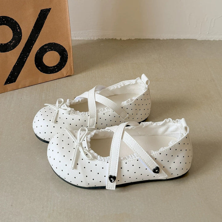 Flat Bottomed Shallow Mouth Single Shoe For Women 2026 New Summer Ballet Style Soft Sole Mary Jane Student Lace And Bean Shoes