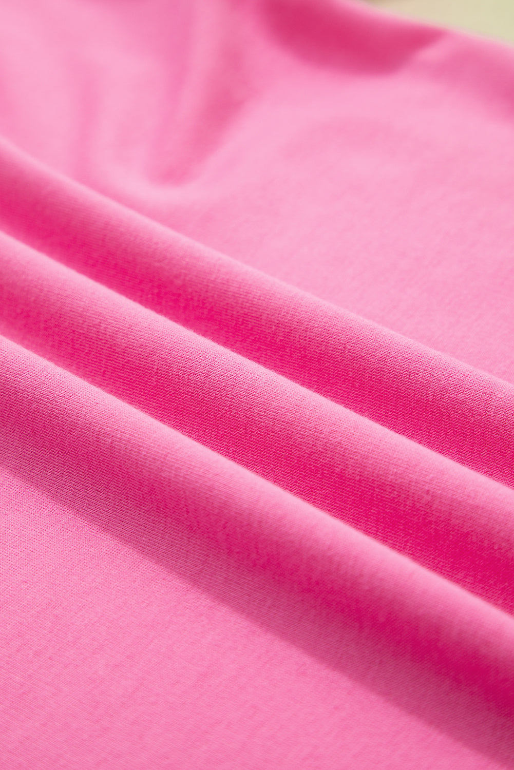 Bonbon V Neck Drop Shoulder Tee and Patchwork Drawstring Shorts Set