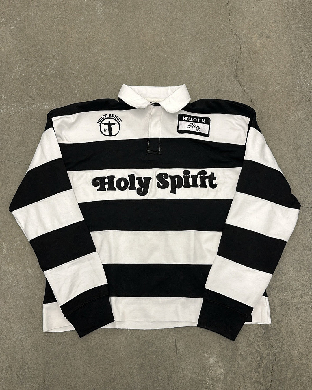 Retro Striped T-shirt With Letter Embroidery Top