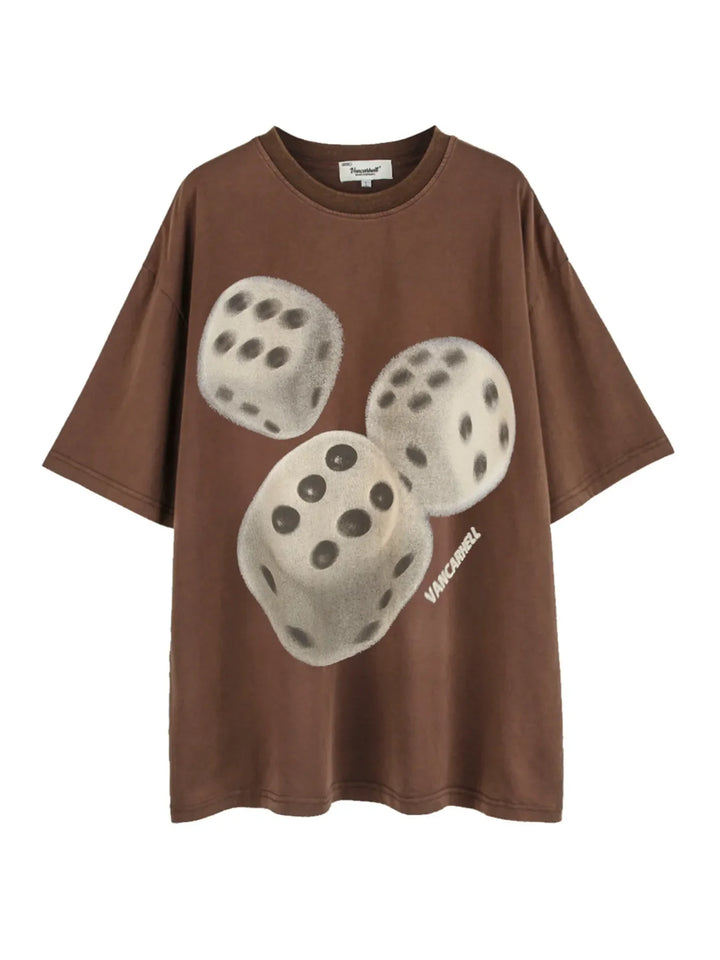 Men's Oversized Graphic Round Neck T-Shirt