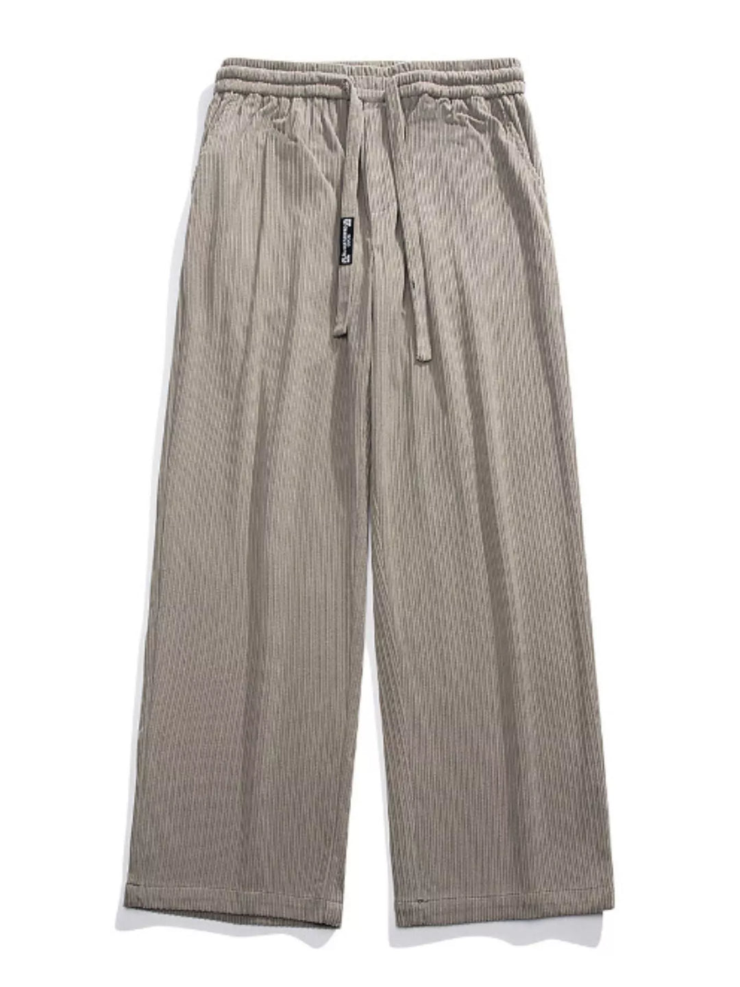 Men's Plus Size Corduroy Wide Leg Drawstring Pants