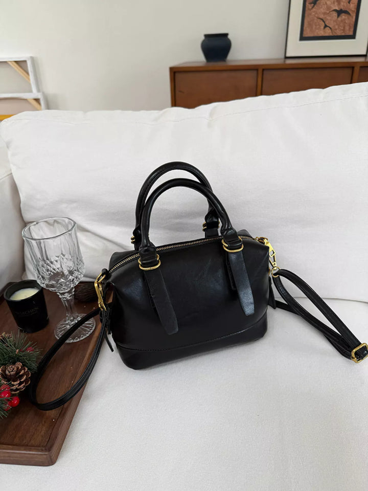 Vintage Leather Crossbody Bag