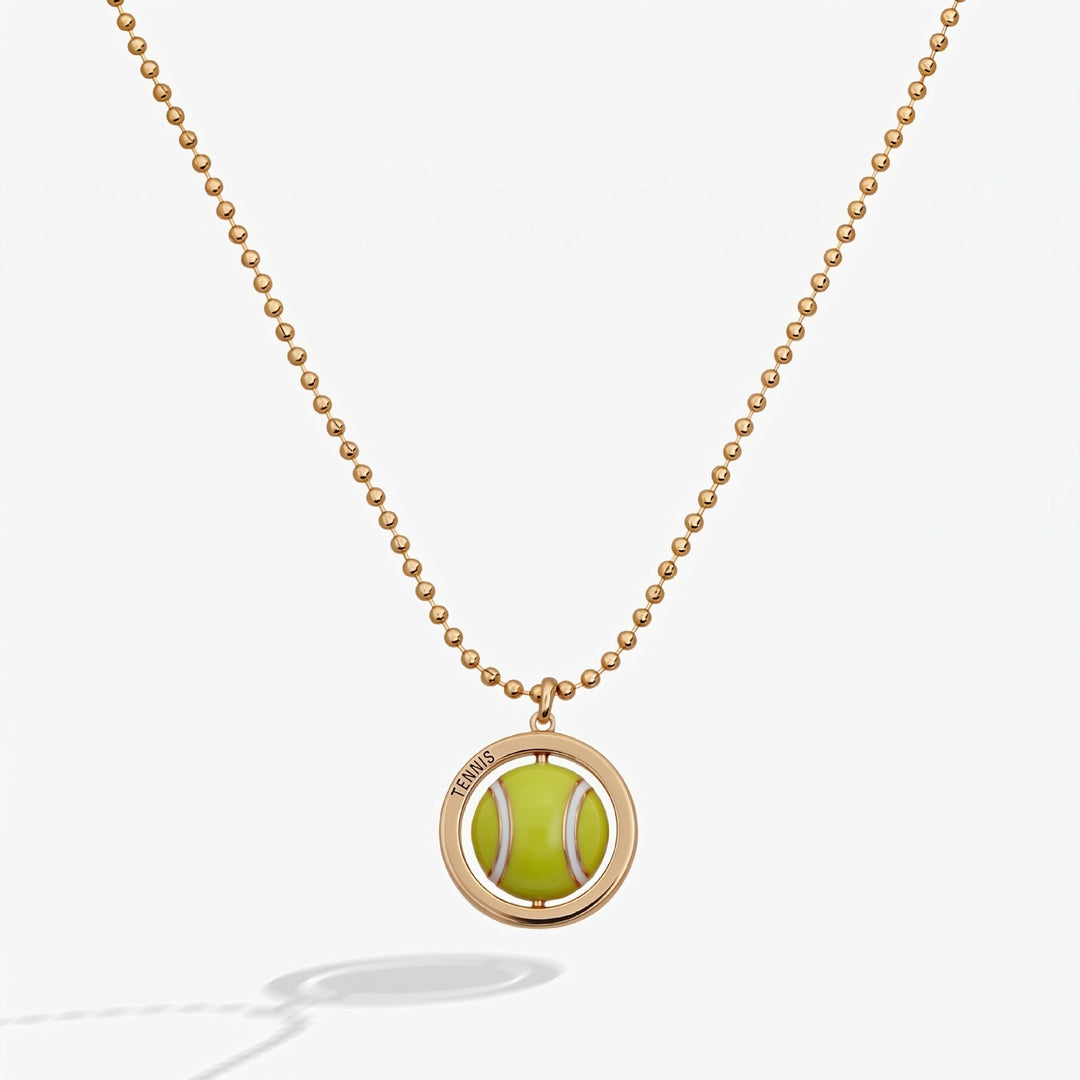 Football And Tennis Pendant Necklace For Women