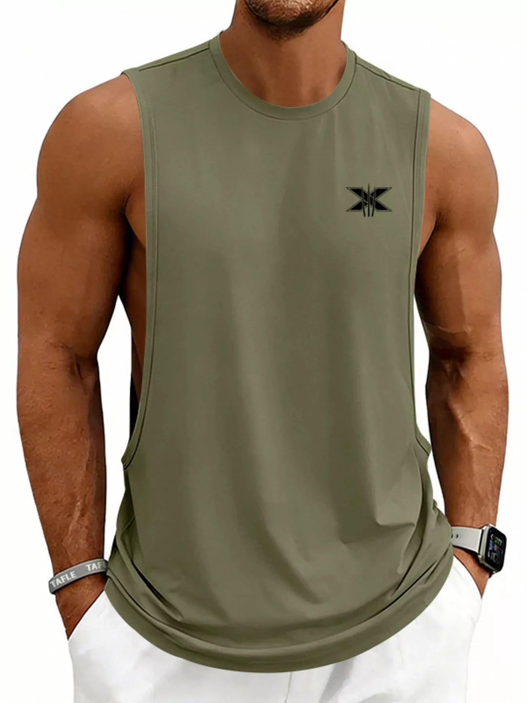Men's Full Size Round Neck Tank Plus Size