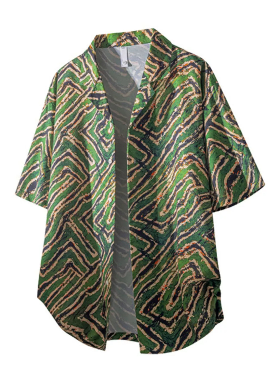Men's Tropical Print Short Sleeve Shirt