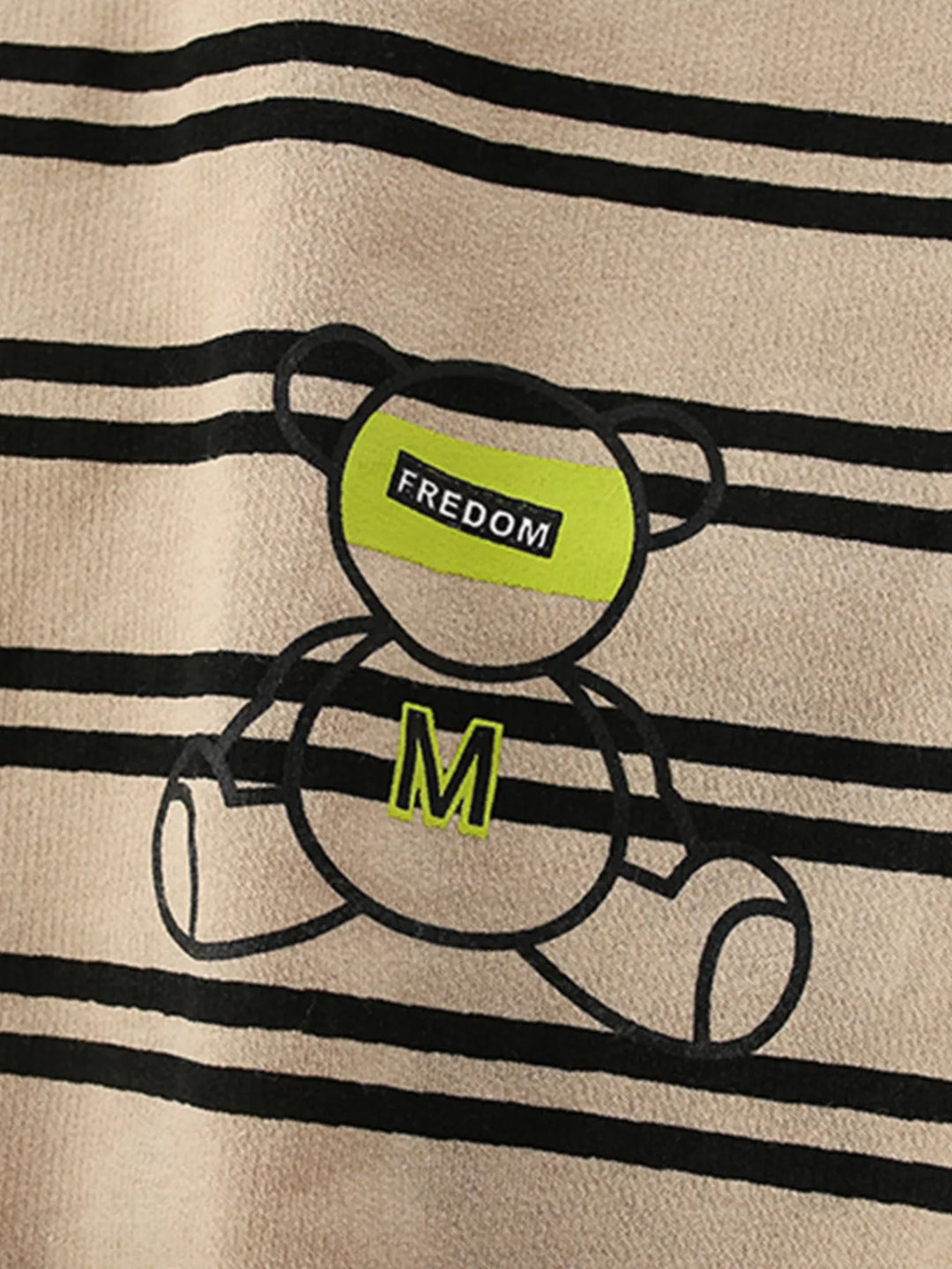 Children's Striped Bear Crew Neck Sweatshirt